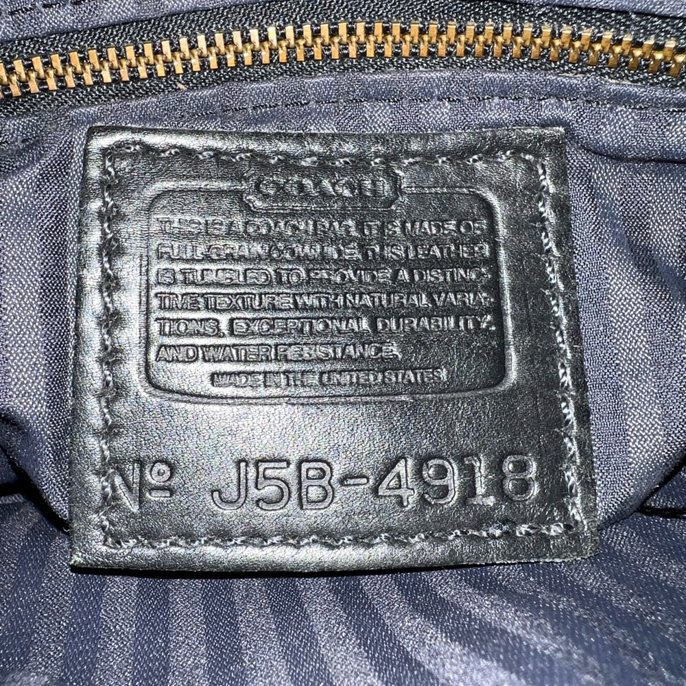 Vintage J5B 4918 Coach Sonoma Flap black pebble leather - Picture 6 of 9